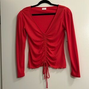 Abound Long Sleeve Cinched top, Small NWT